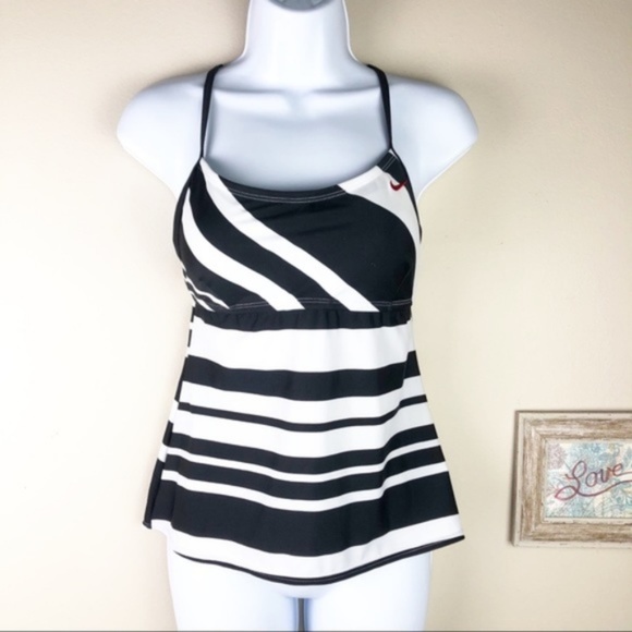 nike striped swimsuit
